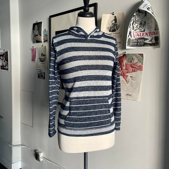Hooded striped long sleeve sweater - Picture 1 of 4